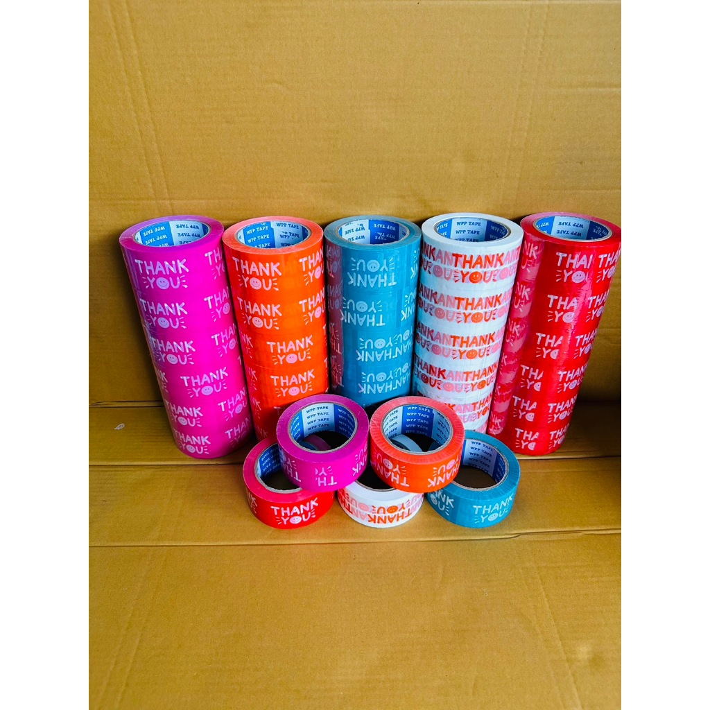 1 ม้วน เทปแต้งกิ้ว ยาว 100 หลา กว้าง 2 นิ้ว