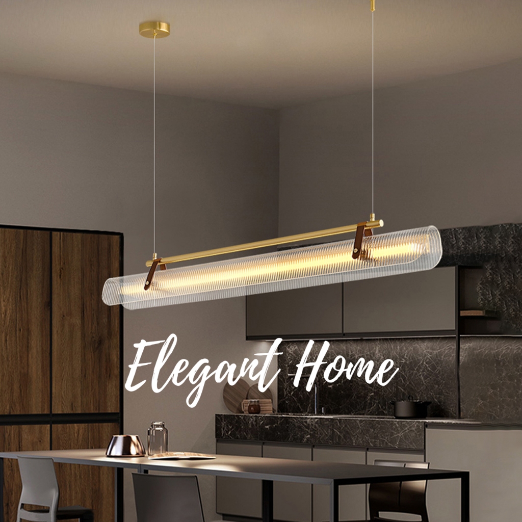 【Elegant Home】โคมไฟระย้า LED โคมไฟเพดาน โคมไฟตกแต่ง สไตล์โมเดิร์น ปรับแสงได้ พร้อมรีโมท สำหรับบ้านและร้านค้า