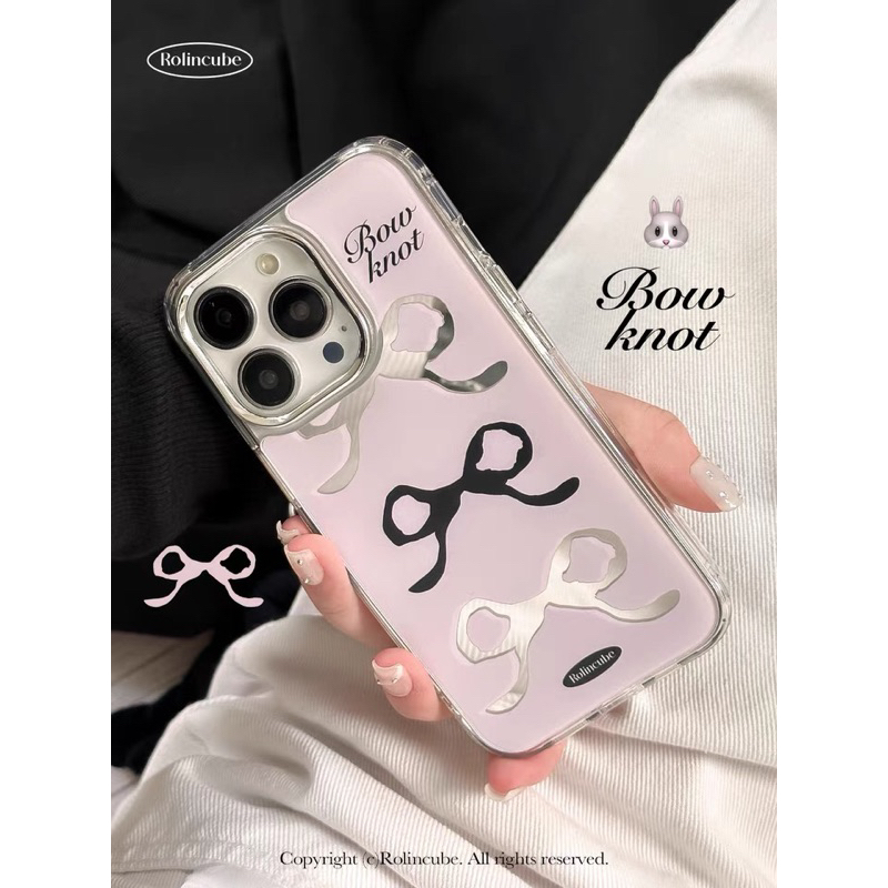 [ᴘʀᴇ-ᴏʀᴅᴇʀ] Rolincube “Bowknot” เคสiPhone 13/14/15/16 Pro Max