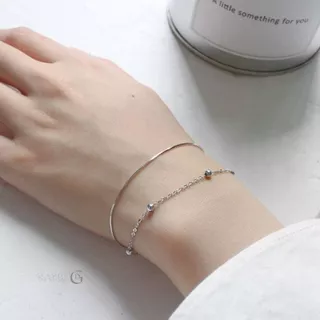 GLAMOR✨พร้อมส่ง สร้อยข้อมือเงิน Snake Bone Chain สร้อยข้อมือเงิน สร้อยข้อมือเงิน สร้อยข้อมือผู้หญิง