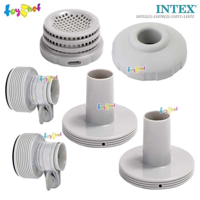 Intex ชุดหัวต่อรุ่น 10722(2)/29061:11070(2):11071:11072 เข้ากับเครื่องกรองระบบทราย/ระบบน้ำเกลือ-ทราย (คละสี)