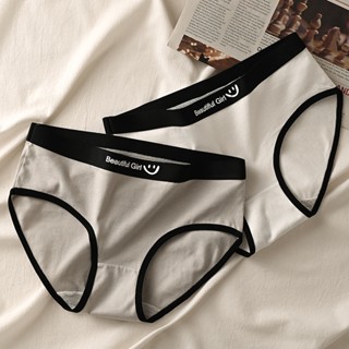 CS021.KSกางเกงในผู้หญิงน่ารัก เอวกลาง ใส่สบายผ้านุ่ม ระบายอา…