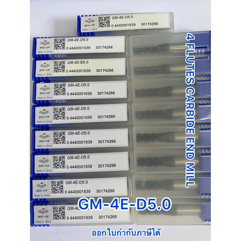 Solid Carbide End Mills 4F ยี่ห้อ ZCC-CT ของแท้100%