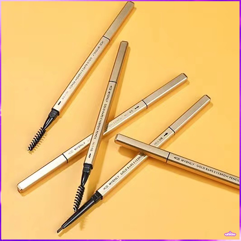 ดินสอเขียนคิ้ว เครื่องสำอางสำหรับผู้หญิง แบบหมุนออโต้ กันน้ำ พร้อมแปรง ติดทนนาน 1 ชิ้น [ผู้ขายชาวไทย พร้อมสต็อก]