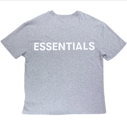 ESSENTIALS BACK LOGO 3M TEE (SNOW GREY)