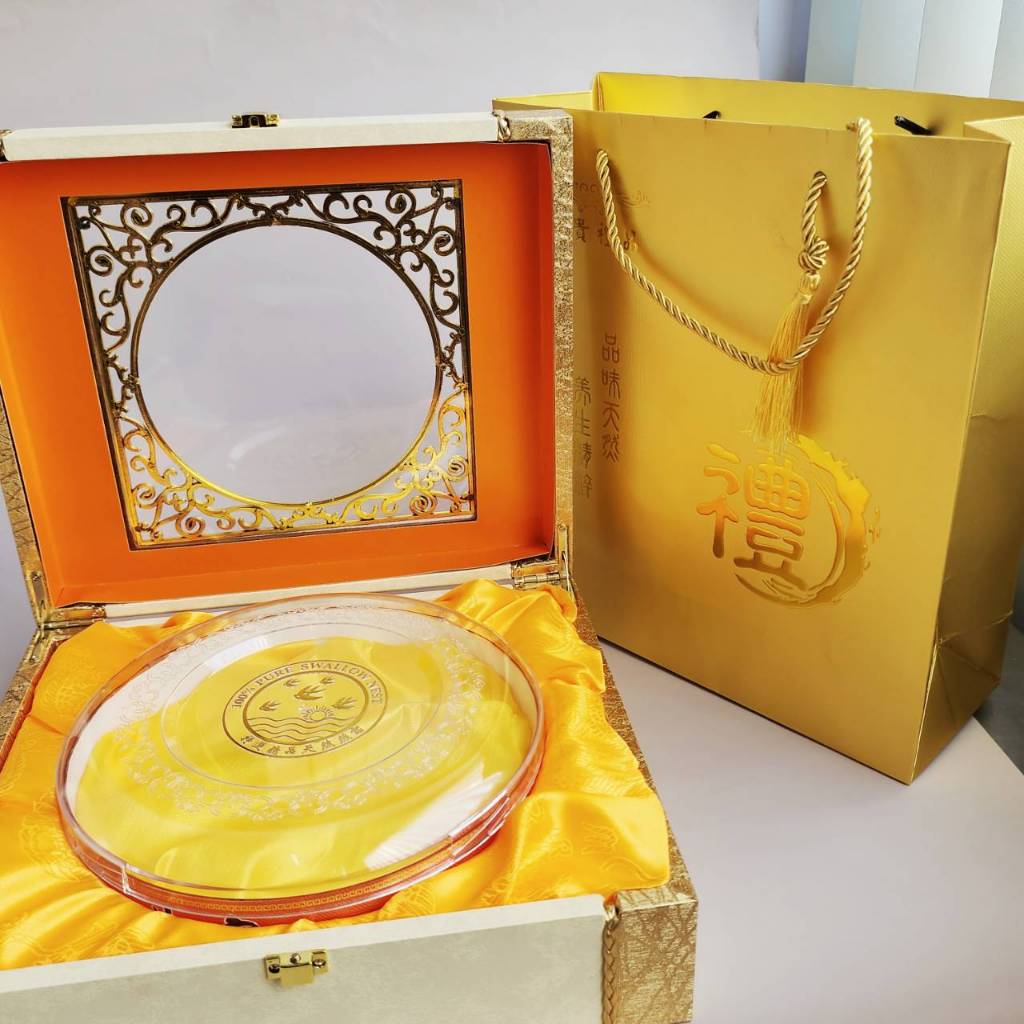 [พร้อมส่ง] กล่องใส่รังนก พร้อมถุงหูหิ้วสีแดง กล่องของขวัญ มีหลายขนาด