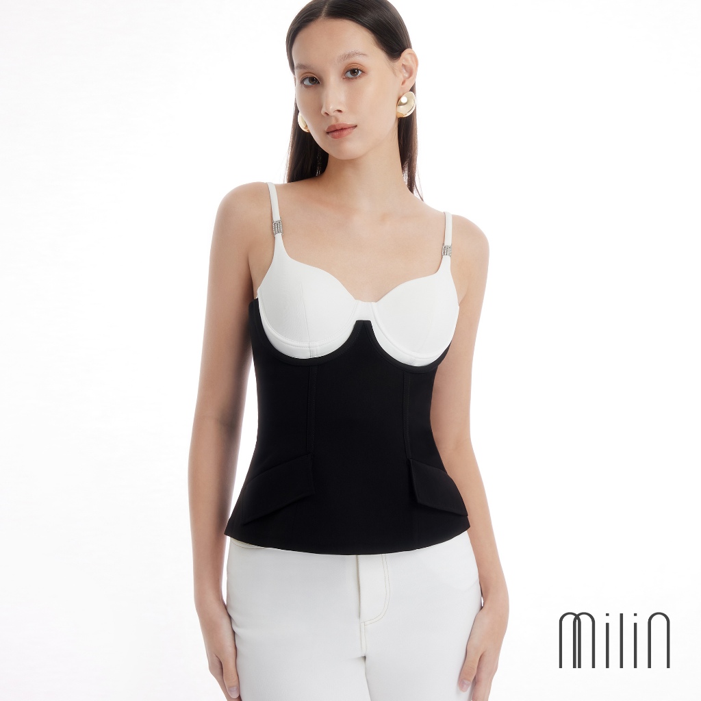 [MILIN] GloriousFitted silhouette Build-in boning detail Under Bust Corset เสื้อคอร์เซ็ตเว้าใต้อกทรง