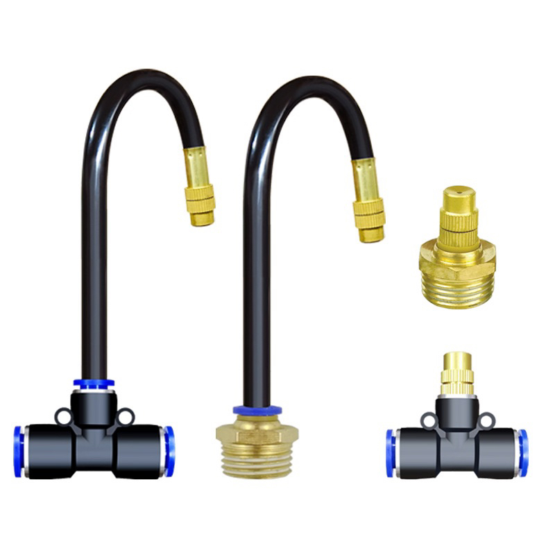 20/30/50cm Free-bend ปรับทองเหลือง Misting หัวฉีดสเปรย์ พ่นหมอก ท่อ PU6 8 10 12mm ราคา ถูกที่สุด ดีลบีเคเค แกลเลอรีภาพที่ 2