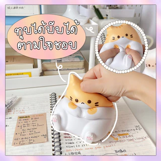 {พร้อมส่ง}สกุชชี่แมวน้อยน่ารัก ของเล่นบีบคลายเครียดนุ่มมือ ของเล่นแมว ของเล่นเด็ก