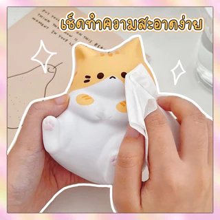 {พร้อมส่ง}สกุชชี่แมวน้อยน่ารัก ของเล่นบีบคลายเครียดนุ่มมือ ของเล่นแมว ของเล่นเด็ก
