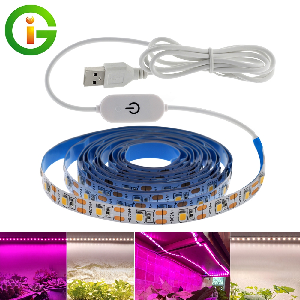 ไฟเส้นUSB ไฟปลูกต้นไม้  LED ไฟเส้นสายยาว  ไฟช่วยต้นไม้เติบโต ช่วยทำดอก ตัดได้ ยืดหยุ่น เปลี่ยนฟรี ช่วยต้นไม้เติบเร็ว