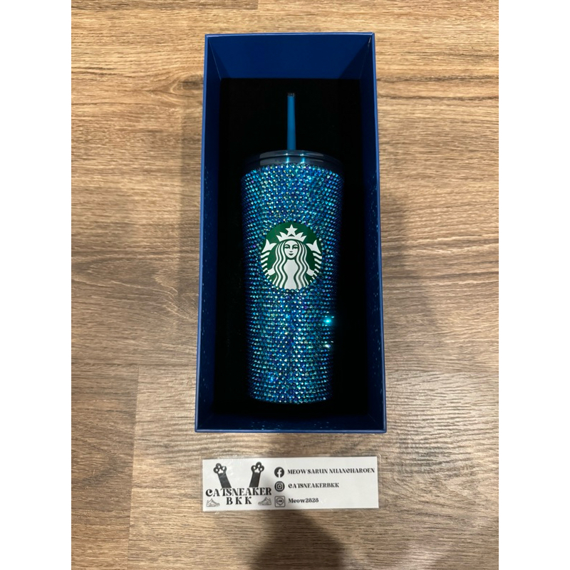 Starbucks 25th Anniversary Blue Bling Cold Cup
