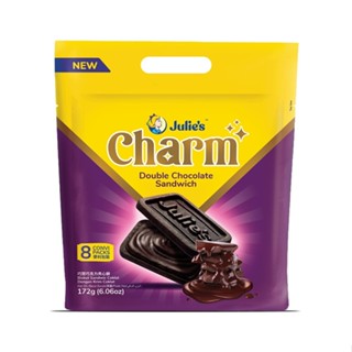 Julie's Charm ชาร์ม ดับเบิล ช็อกโกแลต แซนด์วิช 172 กรัม ( 8ซ…