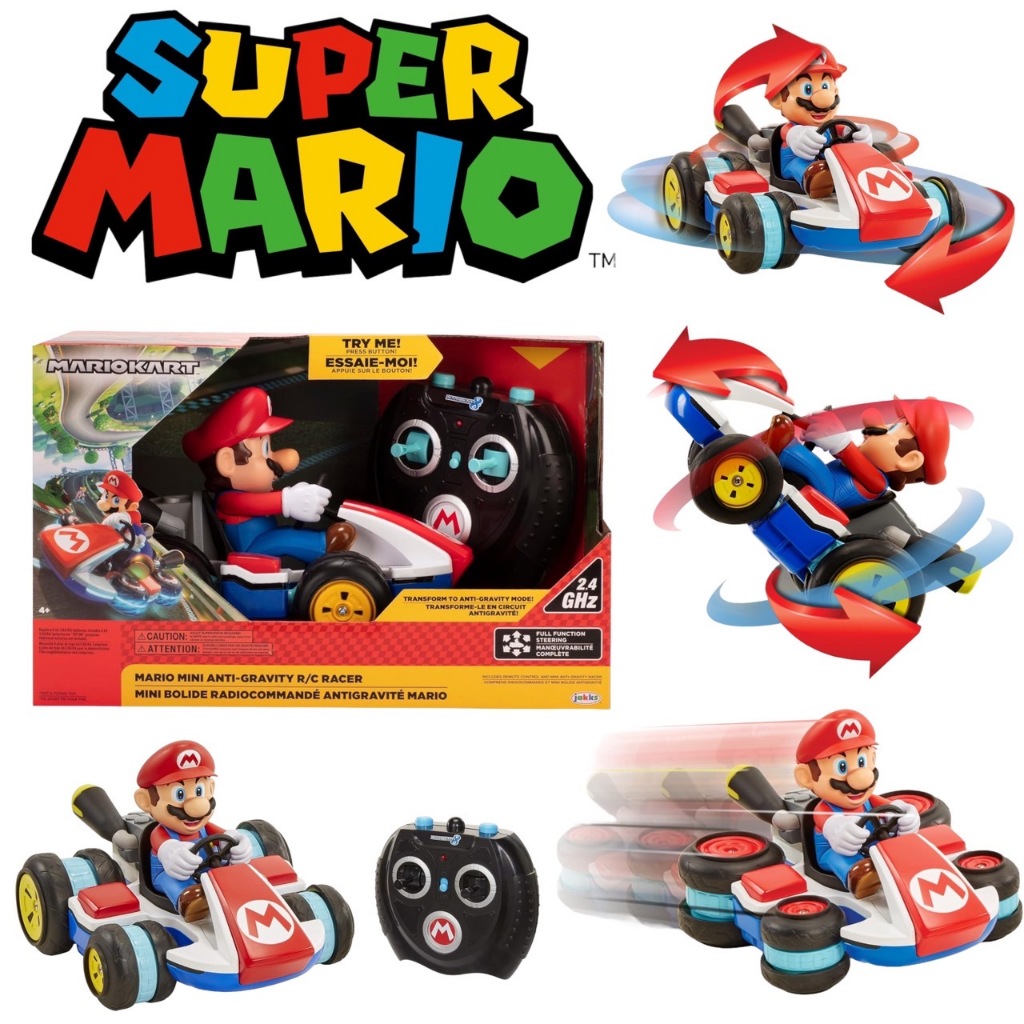 นำเข้า🇺🇸 รถแข่งดริฟต์ Super Mario 02497 Nintendo Super Mario Kart 8 Mario Anti-Gravity Mini RC Racer 2.4Ghz ราคา 2490.-