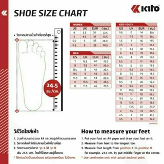 🔥Hot item🔥 ส่งไว !!! ของแท้ 💯%!!! Kito รุ่น AH 165 รองเท้าแตะแบบสวม Size 36 - 43