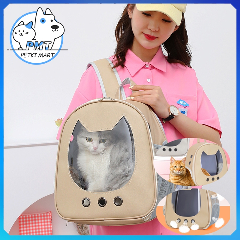 【พร้อมส่ง】PMT กระเป๋า PET กระเป๋าใส่แมว กระเป๋าสัตว์เลี้ยง แมวและสุนัขน้ำหนักภายใน 4กก ใส่สบาย ระบายอากาศดี เบา COD