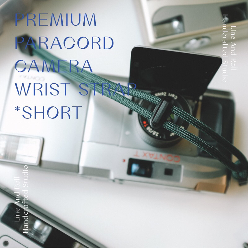 Set 1 - Premium Paracord Wrist Strap (short) สายคล้องกล้องคอมแพค สายสั้นคล้องมือ เชือก USA