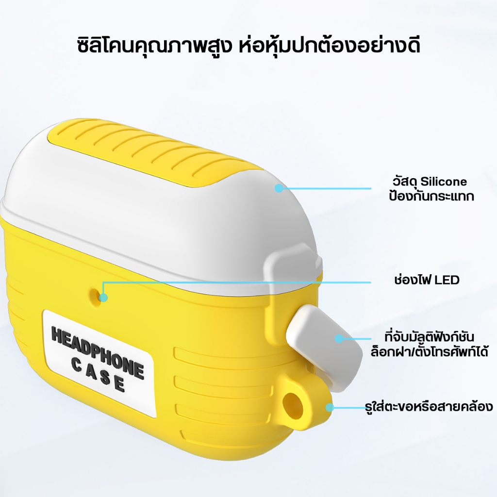 เคส AirPods 3 และ AirPods Pro 2 / Pro Silicone Case เคสแอร์พอด ซิลิโคนป้องกัน แอร์พอด3 แอร์พอดโป2 ราคา ถูกที่สุด ดีลบีเคเค แกลเลอรีภาพที่ 4