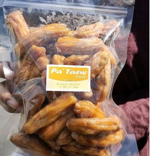 กล้วยตากป้าแต๋ว ขนาด500 และ 750 กรัม หวานน้อยอร่อยมากจากบางกระทุ่ม