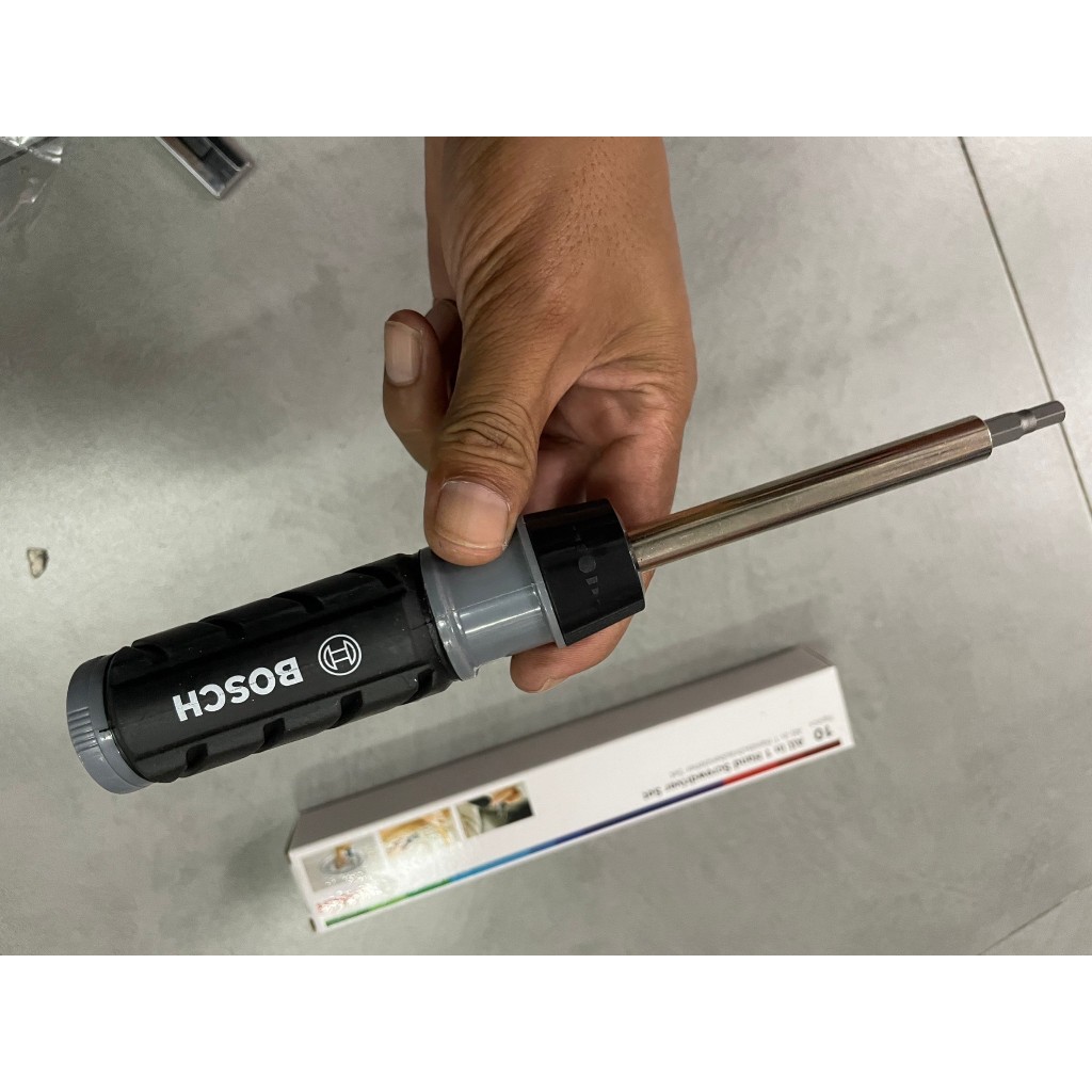 2607017653 BOSCH ไขควงด้ามฟรีหัวแม่เหล็ก พร้อมดอกไขควง All in One Hand Screwdriver Set – 2607017653 ราคา ถูกที่สุด ดีลบีเคเค แกลเลอรีภาพที่ 9