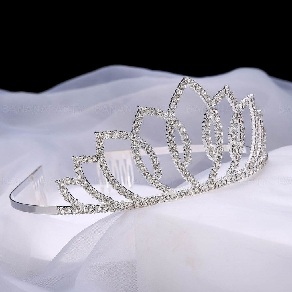 มงกุฎนางงาม โลหะ มงกุฎเพชร มงกุฎ มงกุฏคริสตัล ที่คาดผม tiara crown พร้อมส่งในไทย ทุกวัน - รูปที่ 3
