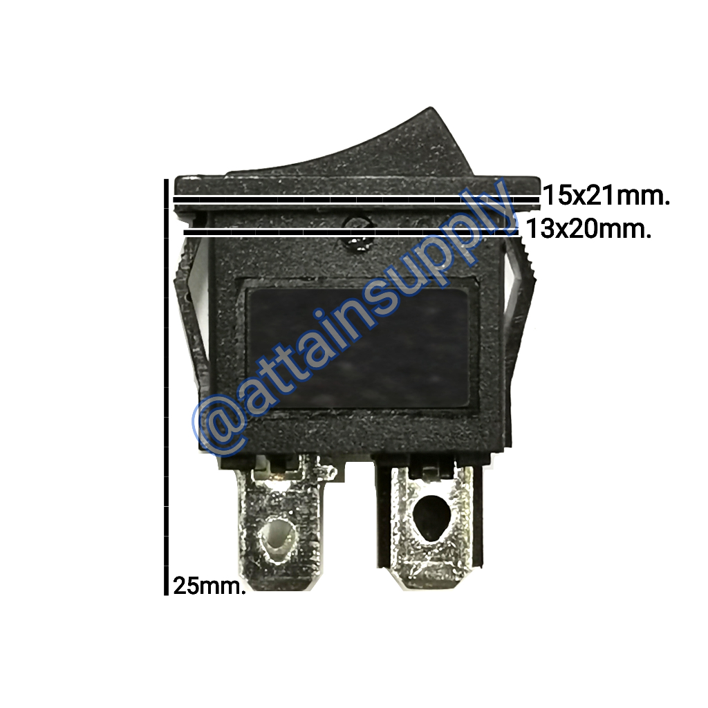 🔥แพ็ค 2 ชิ้น🔥สวิทช์กระดก IOเหลี่ยม*ขนาดเล็ก 15x21 มิลลิเมตร 4ขา/ไม่มีไฟ-สีดำ 🚀จัดส่งเร็ว🚀มีสินค้าพร้อมส่งนะคะ - รูปที่ 2