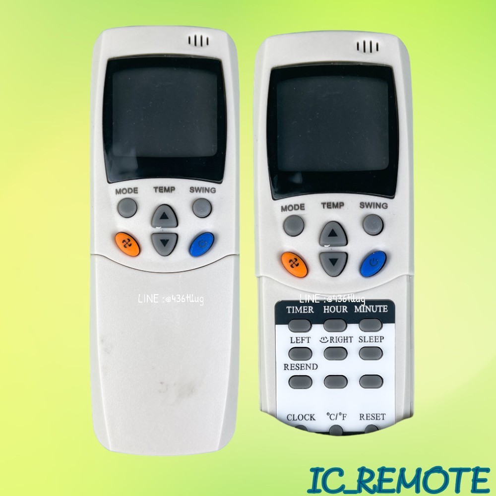 รีโมทแอร์ : เซ็นทรัลแอร์ CENTRAL AIR รหัส CTA ฝาสไลด์ตัวสั้น  สินค้าพร้อมส่ง