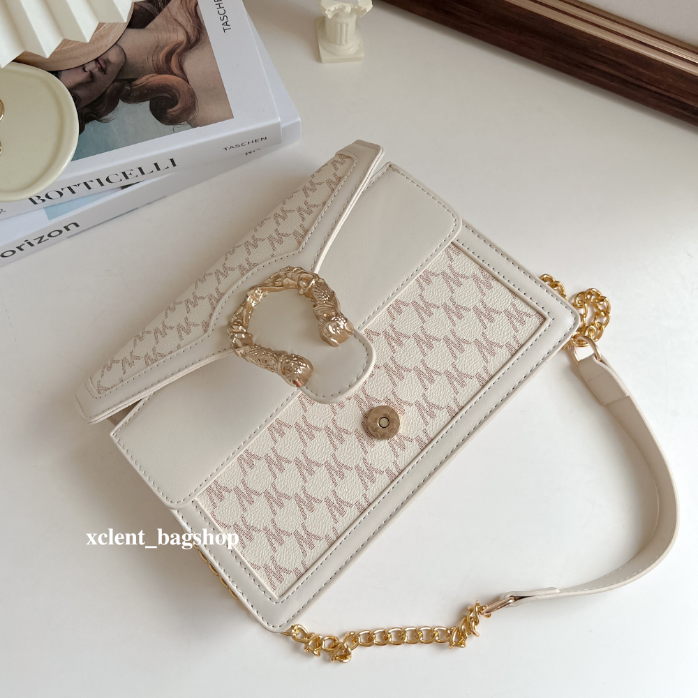 Glammhouse - Pixie bag กระเป๋าหนัง Pu ทรงแข็ง อะไหล่สีทองสวย ใบนี้มาสไตล์เรียบหรู ดูดี