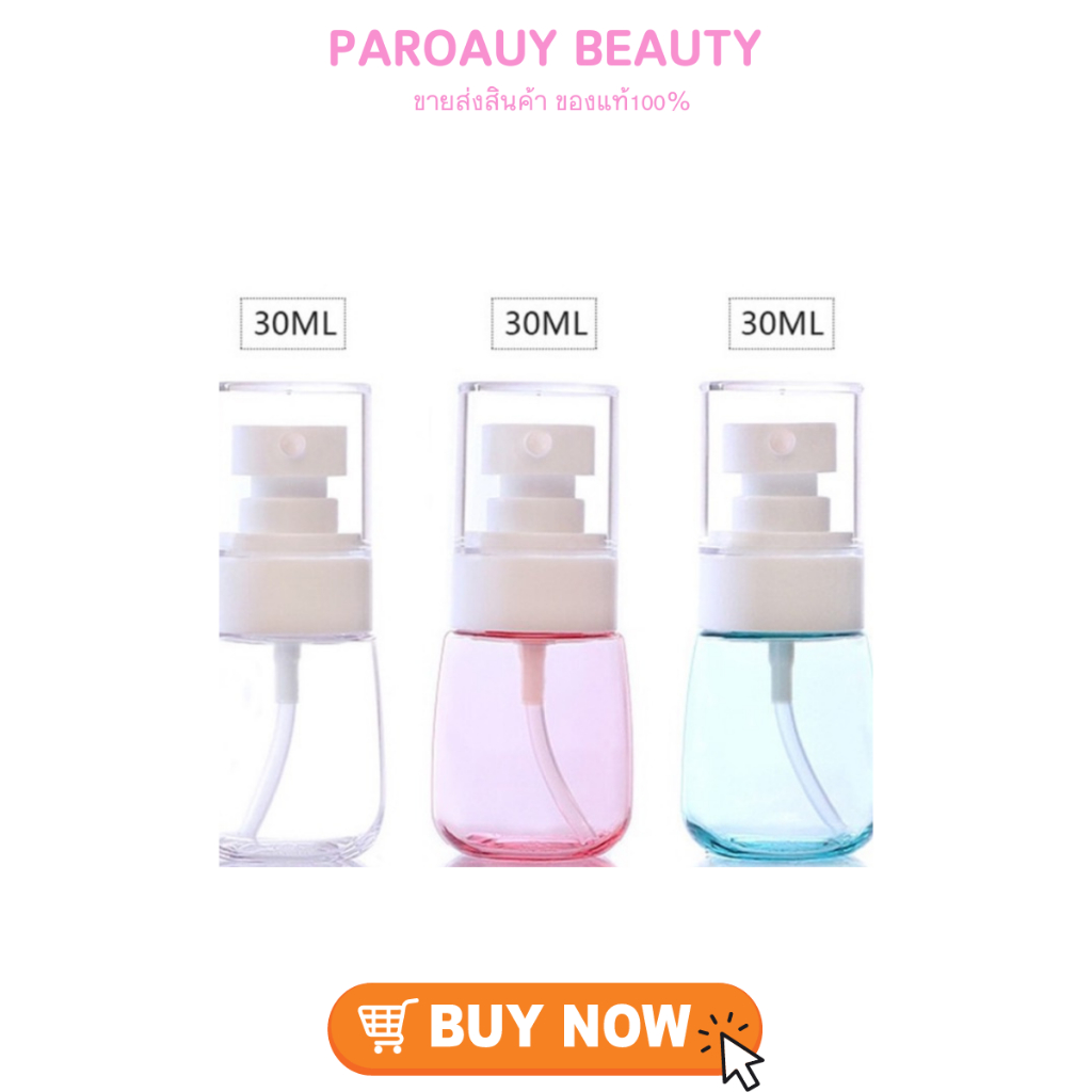 ขวดPetหัวกด ขวดpetหัวสเปรย์ ทรงขวดเก๋ สี : คละสี  Size : 30 ml. (1ชิ้น)