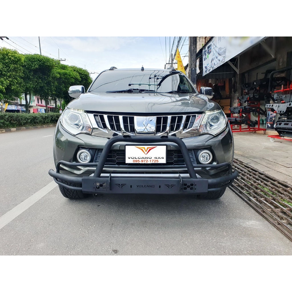 กันชนหน้าออฟโรดแบบเสริม ไทรทัน 2014-2018 ทุกรุ่น f62 volcano กันชนหน้า triton 2014-2018 front offroa