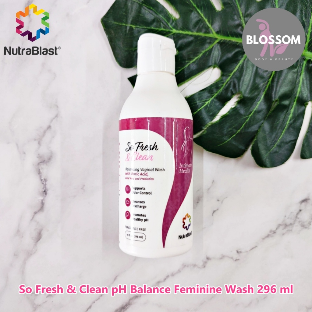 NutraBlast - So Fresh & Clean pH Balance Feminine Wash 296 ml ผลิตภัณฑ์ทำความสะอาดจุดซ่อนเร้น