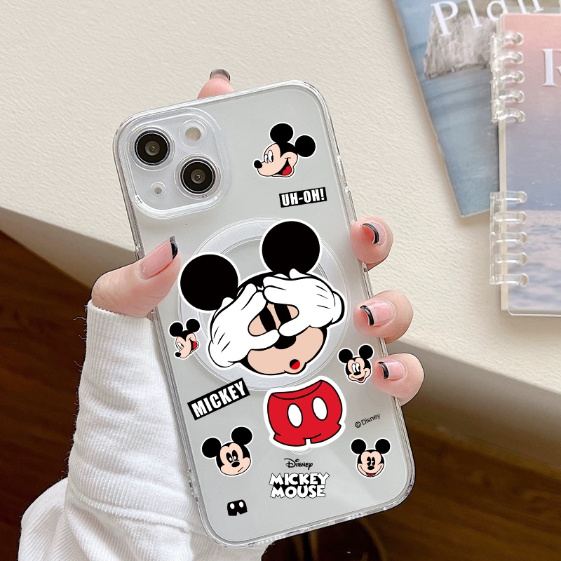 เคสชาร์ได้ สําหรับไอโฟน15 เคสแม่เหล็ก เคสลายการ์ตูน น่ารัก สำหรับIPhone 15 15PRO 15PROMAX 14 14PROMAX 13 12 11 PRO MAX