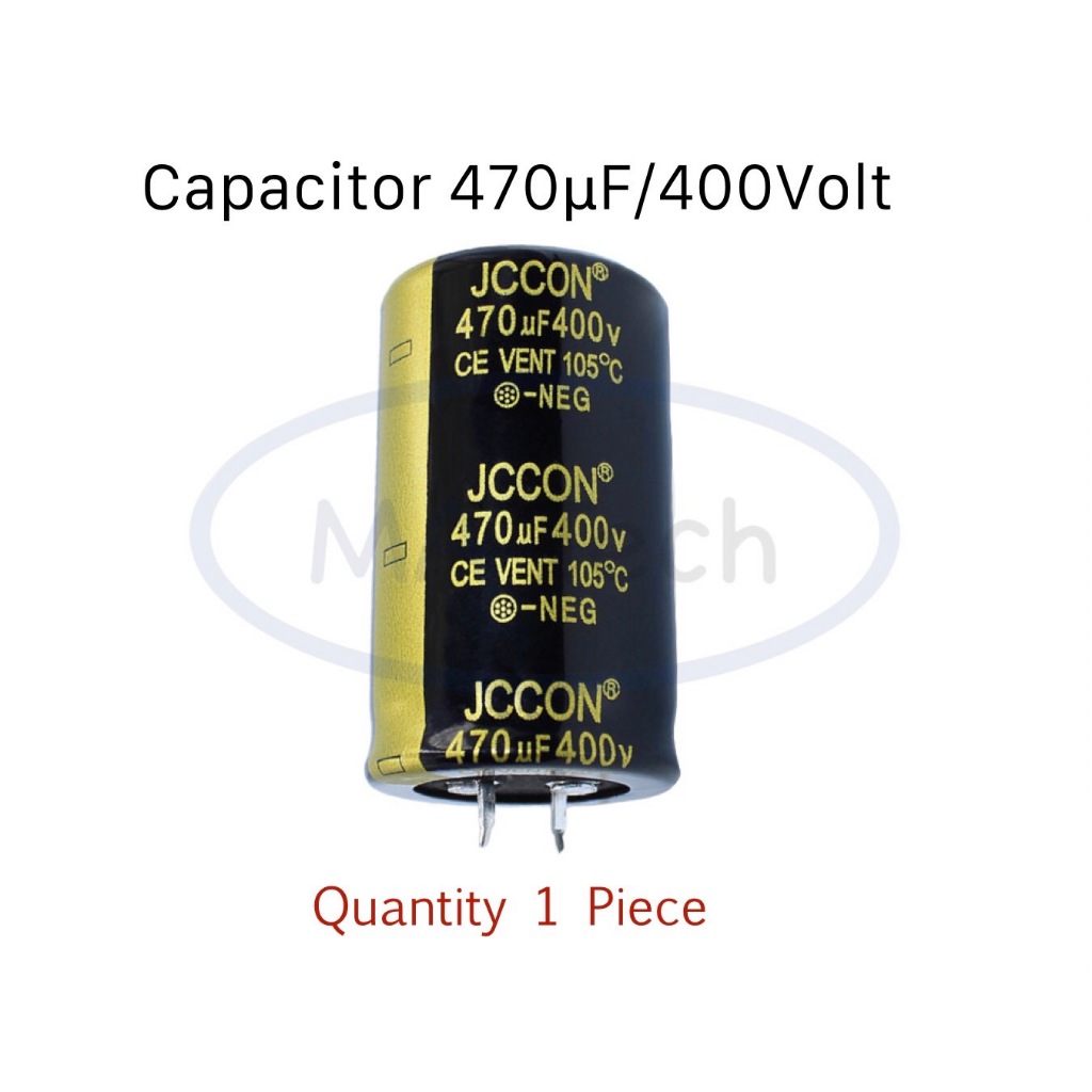 คาปาซิเตอร์ 470uF400V Capacitor 470uF 400V จำนวน 1 ชิ้น ขนาด30x50.0mm
