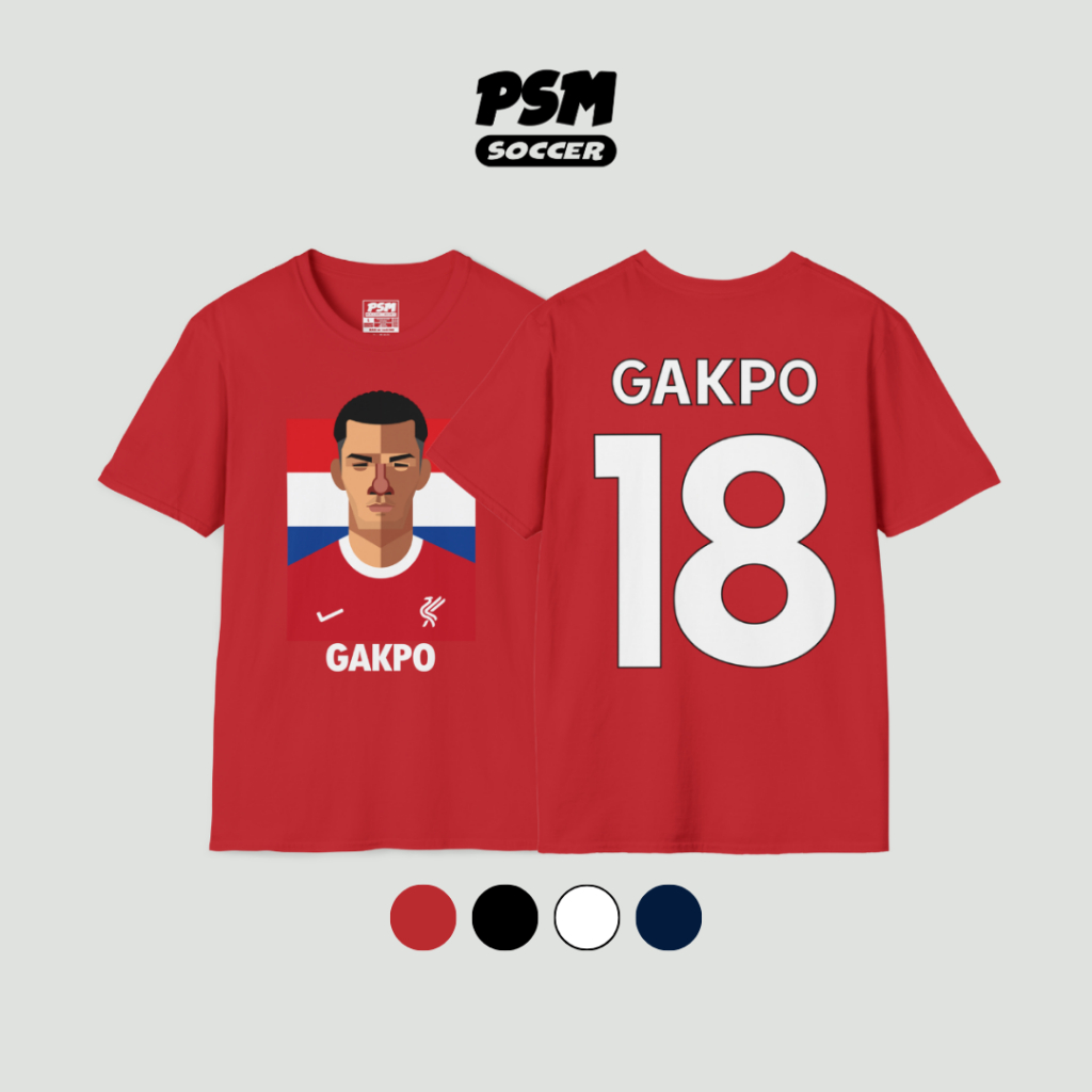 PSM เสื้อยืดลายนักฟุตบอล Cody Gakpo ฤดูกาล 2023/24