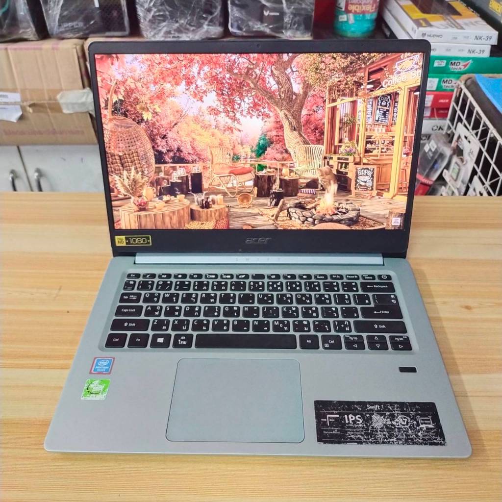 ACER Swift 1 SF114-32-P1UY สภาพเครื่องใช้งานปกติ มีรอยทั่วไปตามการใช้งาน