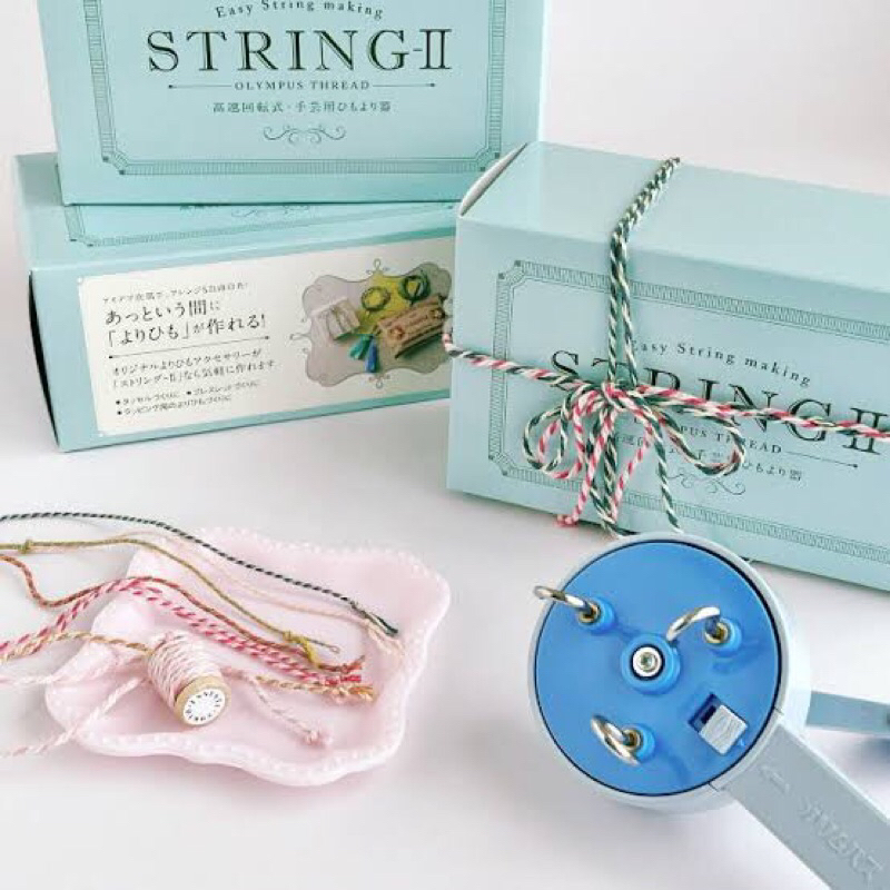 🧶Olympus string เครื่องหมุนทำเชือกเกลียว made in japan 🇯🇵