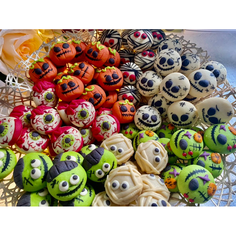 Mini Halloween  Cookies  คุกกี้ฮาโลวีนสอดใส้สัปปะรด