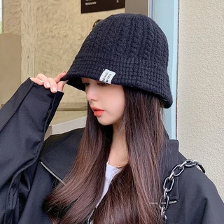 C014 [พร้อมส่ง แบบเยอะ ] หมวกไหมพรม บักเก็ตกันหนาว