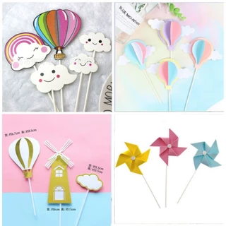 ป้ายปักเค้ก บอลลูน Balloon กังหัน