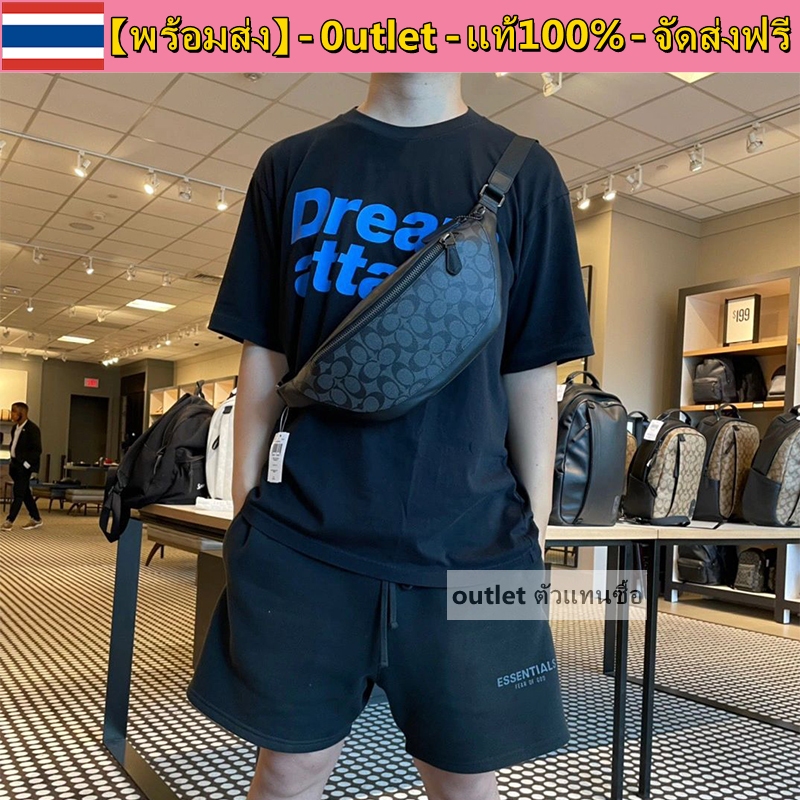 【พร้อมส่ง】แท้💯% outlet Warren Belt Bag กระเป๋าคาดหน้าอกผู้ชาย กระเป๋าคาดเอวกีฬากันน้ำ ของขวัญของผู้ชาย