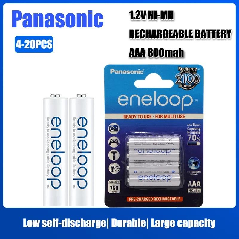 Panasonic Eneloop AAA 4th generation NiMH Pre-Charged Rechargeable 2100  Cycles 8 Batteries + Free Battery Holder