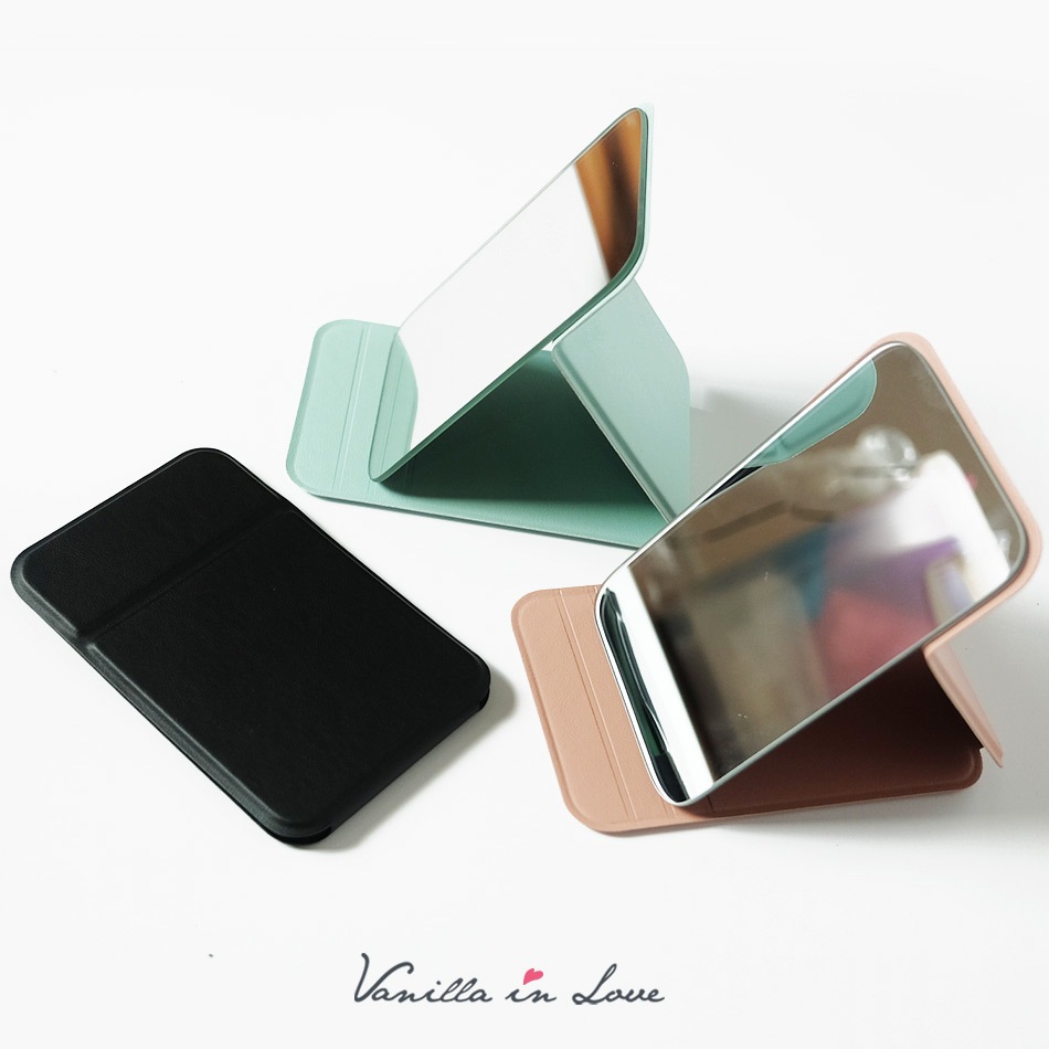 AL18 กระจกพับสี่เหลียม ขนาดพกพา แบบบางเฉียบ Makeup mirror ขนาด  M