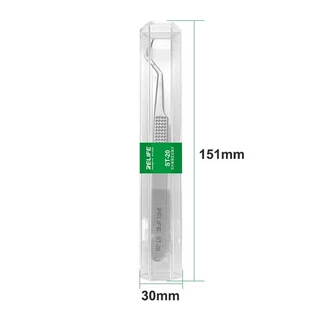 Relife ST-20 แหนบสเตนเลส สําหรับปลูกต้นไม้ ชิป IC ซ่อมโทรศัพท์ PRECISION TWEEZERS