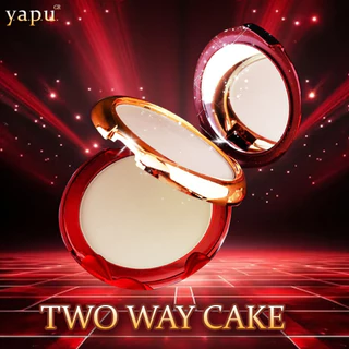 (พร้อมส่ง) YAPU Powder แป้งพัฟตลับแดง แป้ง 2 ชั้น [No.Y-0988] Micro-Crystal Whitening Double-purpose Powder Cake