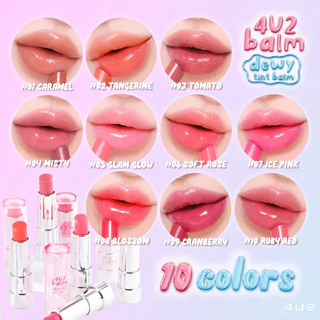 🔥Exp10/26🔥4U2 BALM DEWY TINT BALM ทินท์บาล์มดิวอี้ งานปากระเรื่อสุขภาพดี