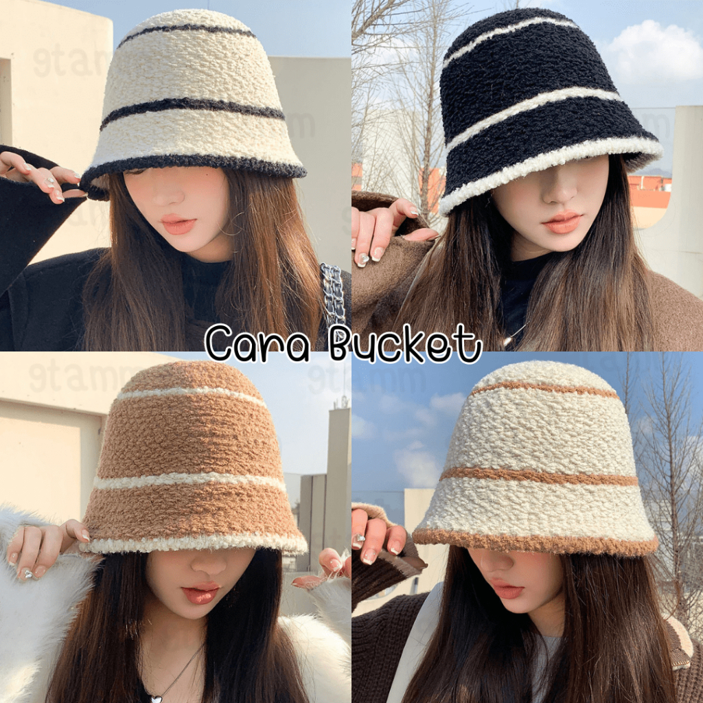 𝐂𝐚𝐫𝐚 𝐁𝐮𝐜𝐤𝐞𝐭 - หมวกบักเก็ต หมวกบัคเก็ต หมวกไหมพรม ไหมพรมถัก [CT10]