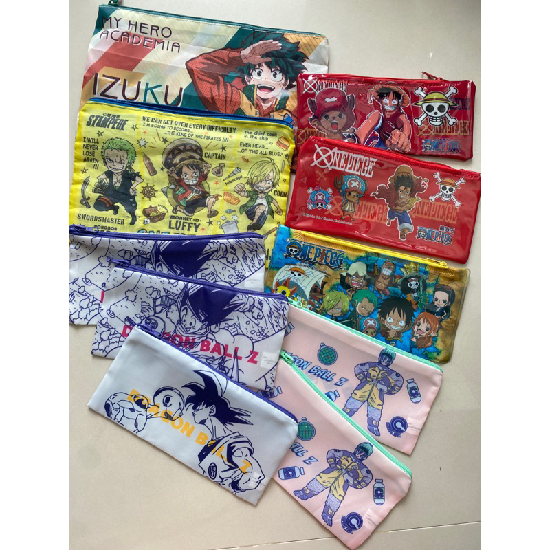 แท้ ใหม่ CHANEL2HAND99 กระเป๋าเครื่องเขียน pencil case one piece dragonball disney My Hero กระเป๋าญี่ปุ่น ใส่ดินสอ ปากกา