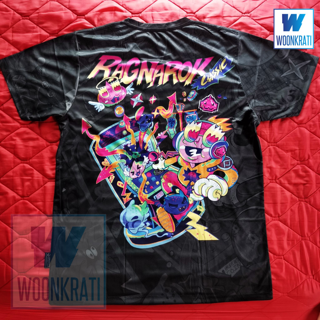 Ragnarok x TU!! by Gravity งานครบรอบ 2 ปี Ragnarok Classic เสื้อยืดผ้ากีฬา อก22นิ้ว ยาว28.5นิ้ว Limi