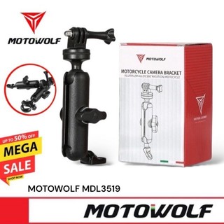 [มีโค้ดส่วนลด ทักแชท]🔥 MOTOWOLF MDL 3519 ขายึดเเฮนด์ ที่ยึดกล้องแอคชั่นแคม Action camera สำหรับติดมอเตอร์ไซด์