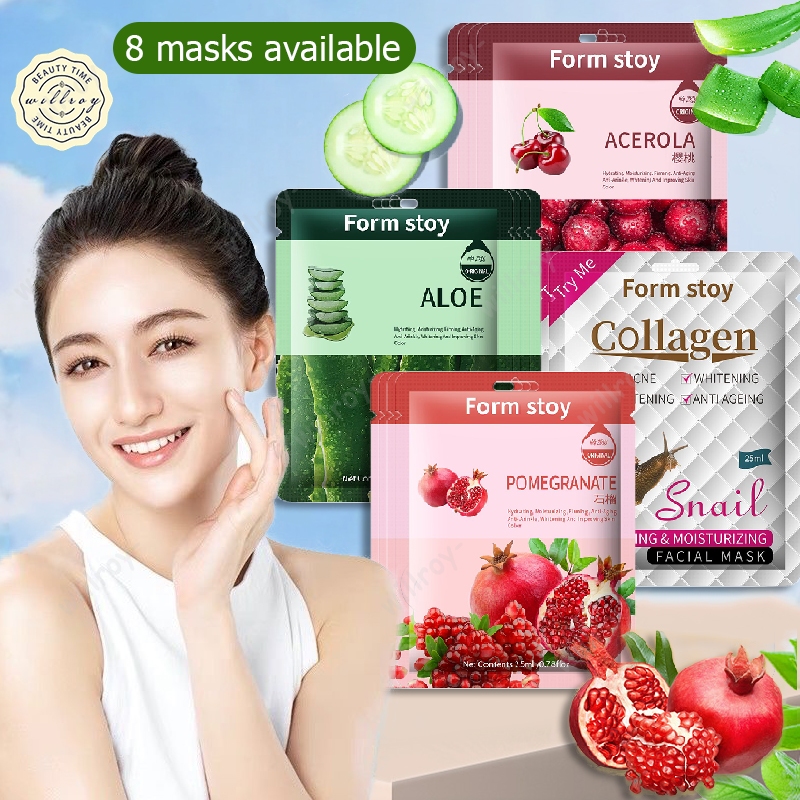 มาร์คหน้า มาคหน้า แผ่นมาส์กหน้า Facial mask แผ่นมาร์คหน้า มาส์กหน้า มาร์กหน้า 8 สูตร มาส์กส่วนผสมธรรมชาติ มากส์หน้า